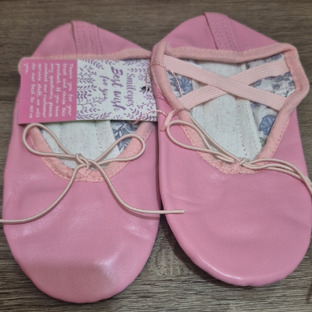 Sweetway Pink Kids Ballet Slippers
